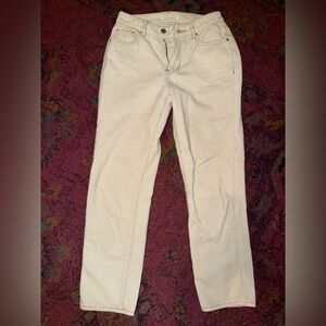 PacSun Cream Corduroy Women Jeans